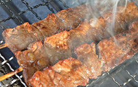 炙り家 串丸 極上牛ミスジステーキ串